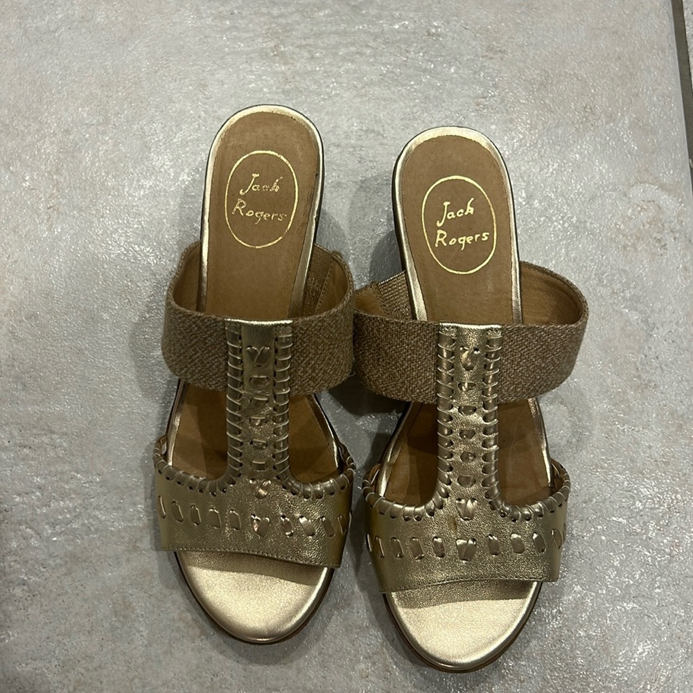 Beautiful Jack Rogers wedge sandal in excellent condition. Like new - size 9